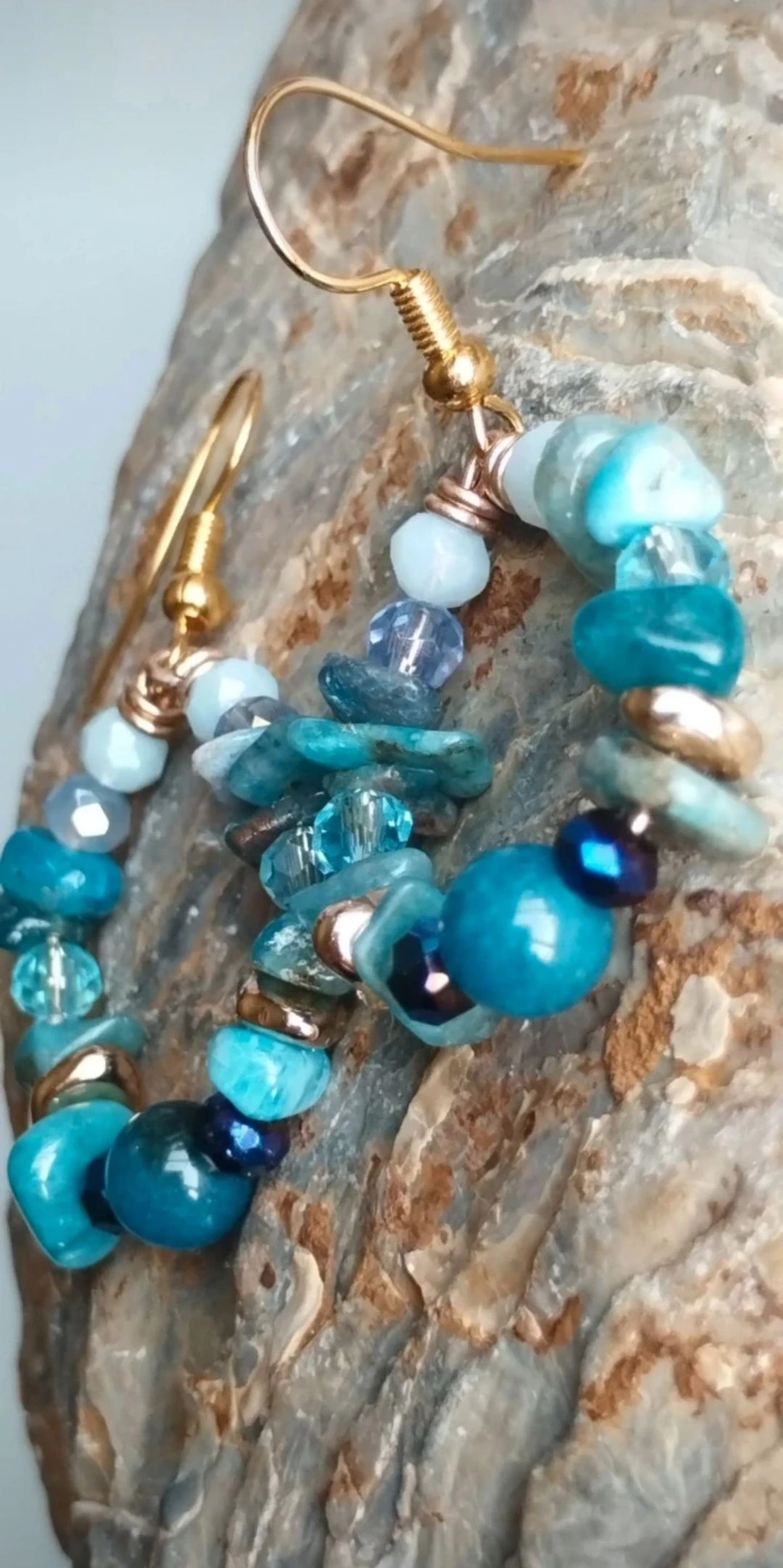 1 x 10€🌟  2 x 16€🌟 ❤️‍🔥🎁🧸🫴🏼Magnifiques Boucles d'Oreilles Artisanales en Minéraux Naturels🫴🏼🧸🎁❤️‍​ – photo 14